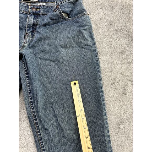 Levi's Strauss Signature Jeans Womens Size 12 Medium Mid Rise Straight Blue - Picture 8 of 8